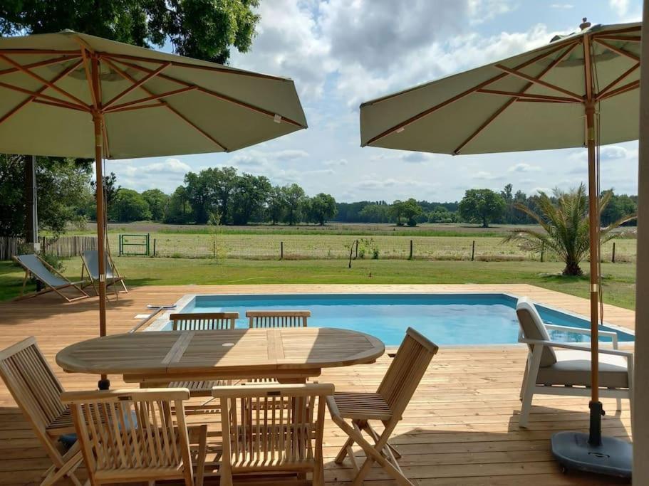 Maison Neuve Avec Piscine Chauffee, 4 Kms De Contis Plage Saint-Julien-en-Born Exterior photo