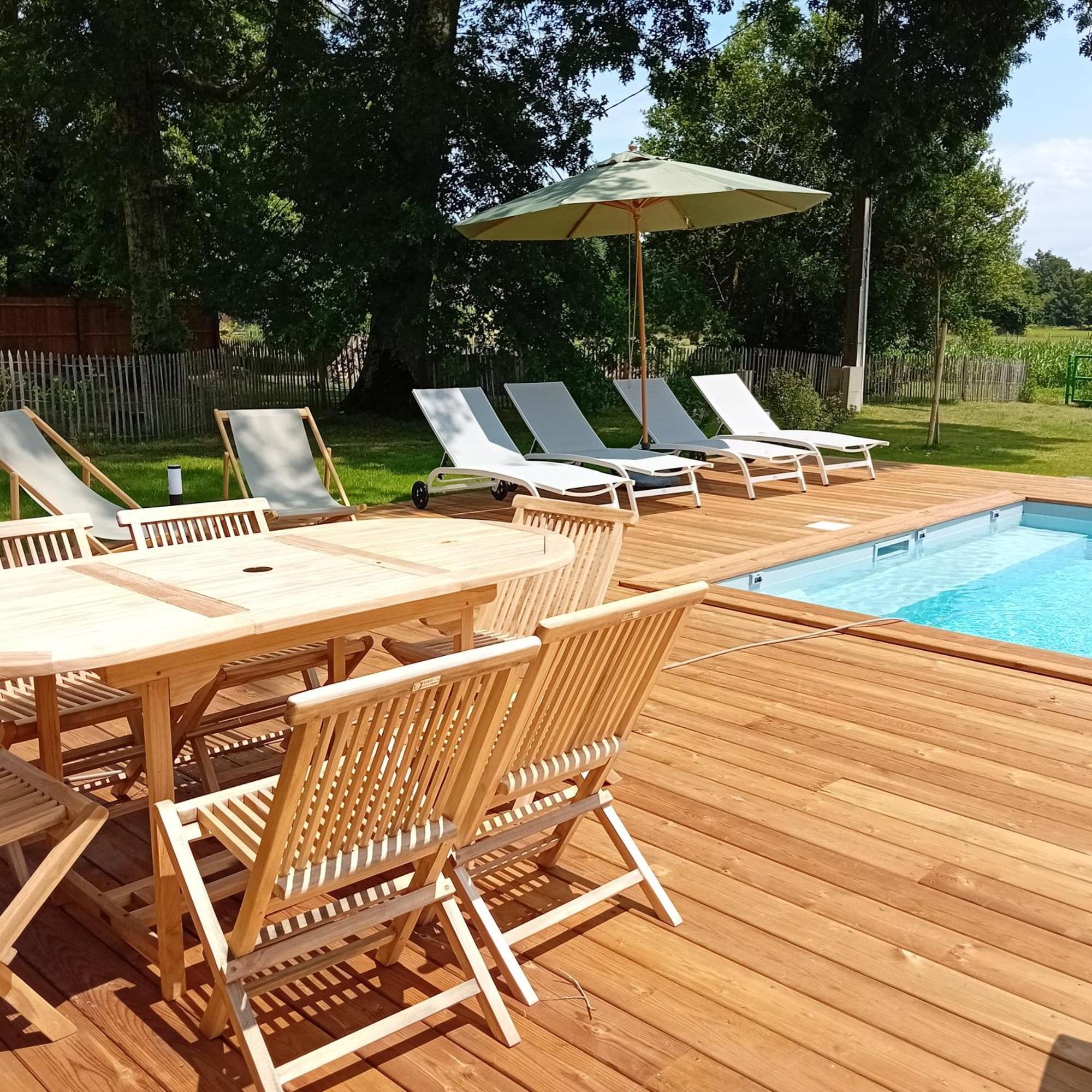 Maison Neuve Avec Piscine Chauffee, 4 Kms De Contis Plage Saint-Julien-en-Born Exterior photo